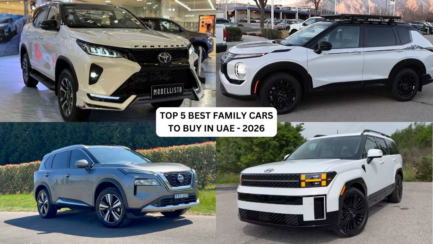 Top 5 Best Family Cars in UAE 2026