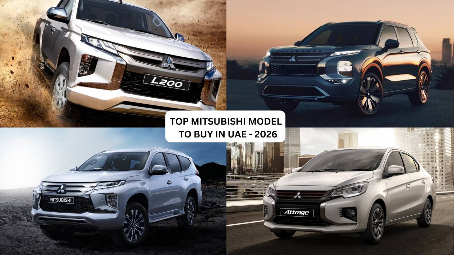 Top 5 Mitsubishi Cars in UAE 2026