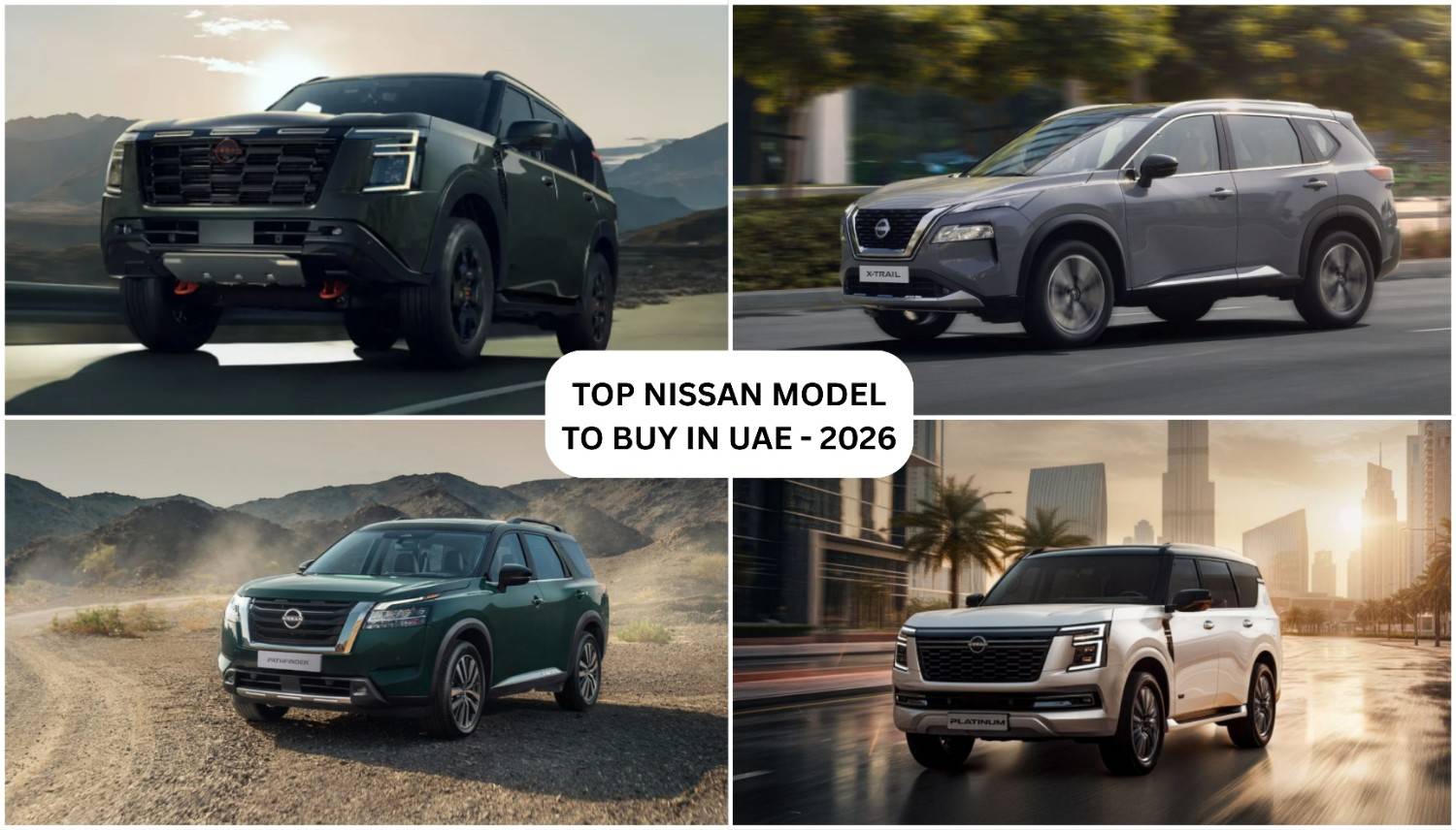 Top 5 Nissan Cars in UAE 2026