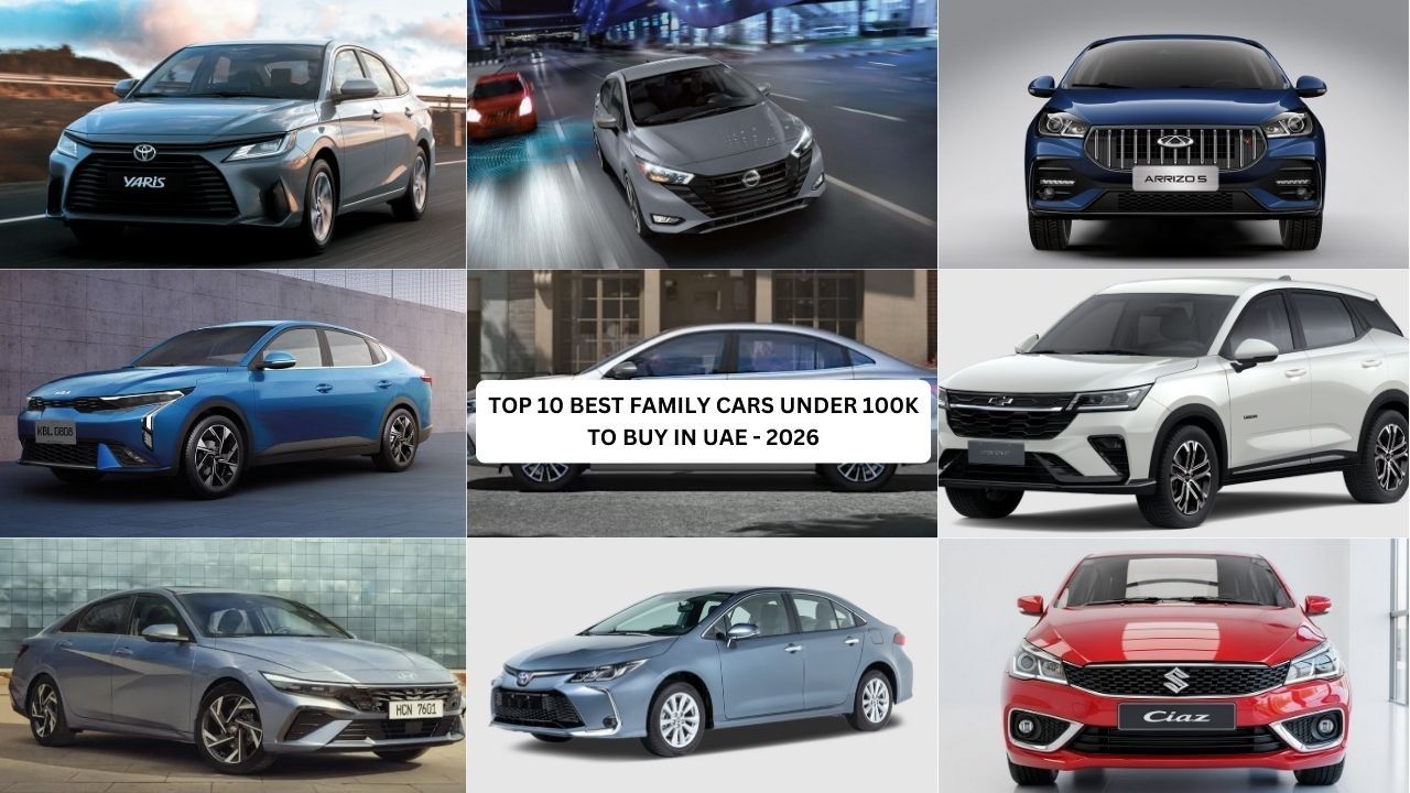 TOP 10 Best Family Cars Under 100K in UAE 2026