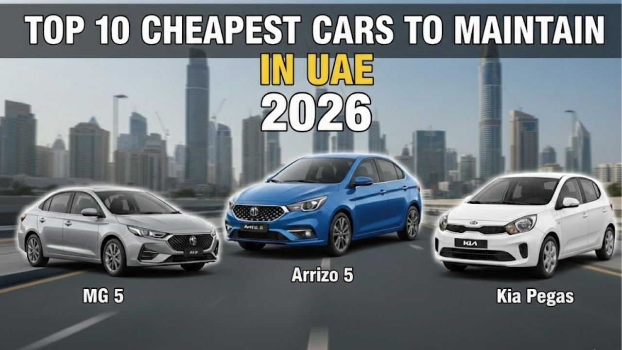 Top 10 cheapest cars to maintain in UAE 2026