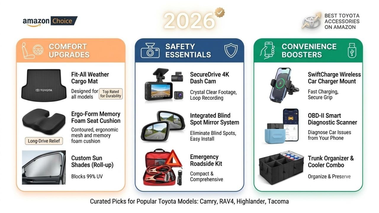 Best Toyota Accessories on Amazon 2026