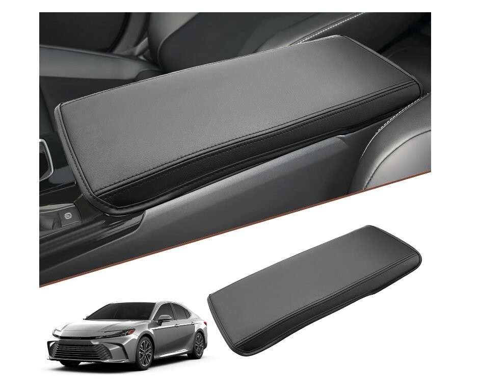 SKTU center console armrest cover for 2025–2026 Toyota Camry providing comfort and interior protection